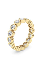 Load image into Gallery viewer, 2.9CTW Round Shaped Lab Grown Diamond (F/VS) Eternity Band Ring in 14K Gold
