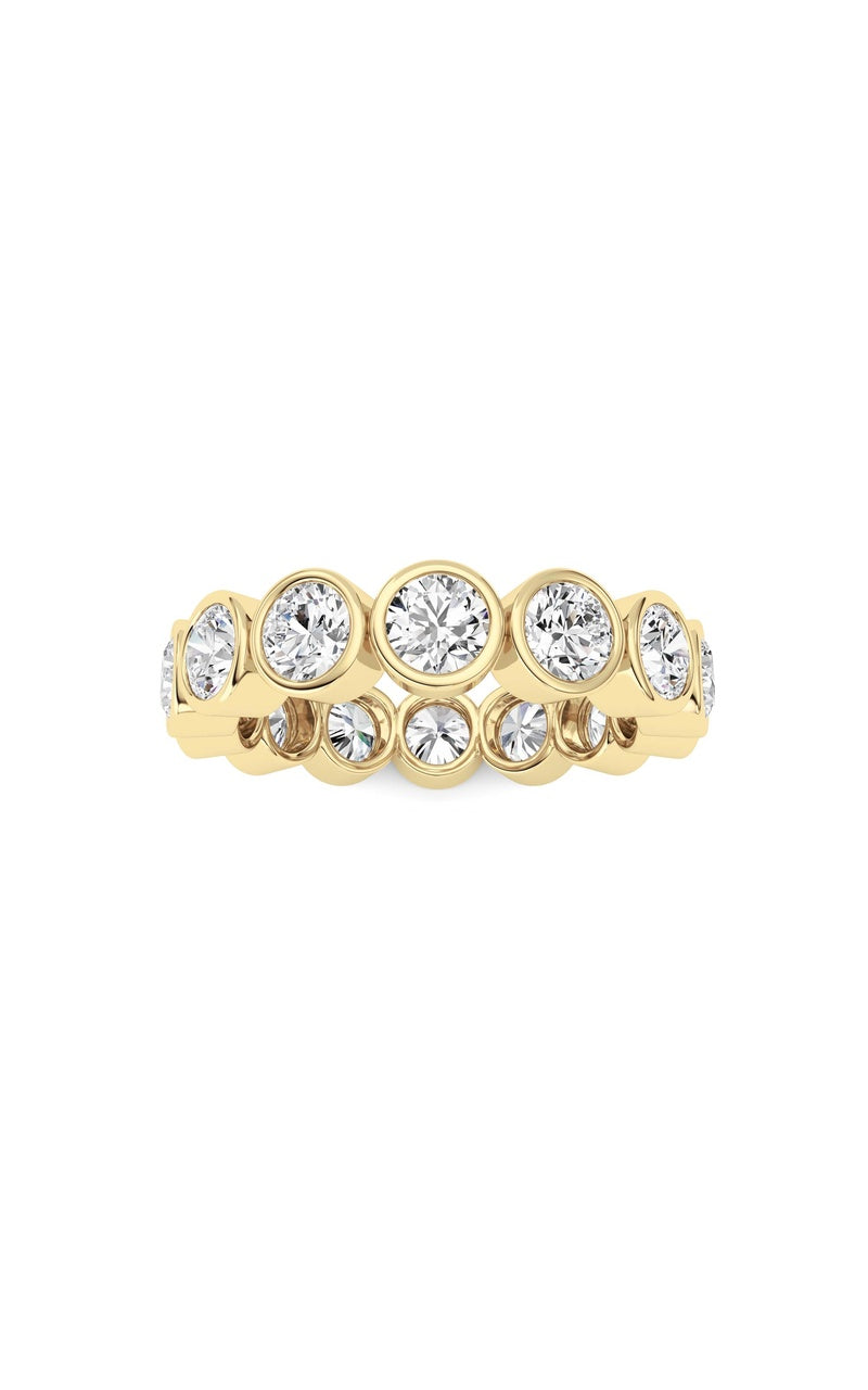 3.1CTW Round Shaped Lab Grown Diamond (F/VS) Eternity Band Ring in 14K Gold