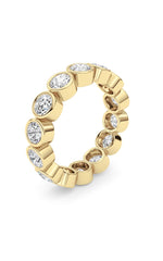 Load image into Gallery viewer, 3.1CTW Round Shaped Lab Grown Diamond (F/VS) Eternity Band Ring in 14K Gold
