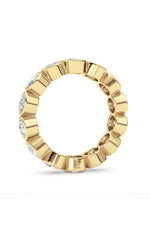 Load image into Gallery viewer, 3.1CTW Round Shaped Lab Grown Diamond (F/VS) Eternity Band Ring in 14K Gold
