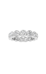 Load image into Gallery viewer, 3.3CTW Round Shaped Lab Grown Diamond (F/VS) Eternity Band Ring in 14K Gold
