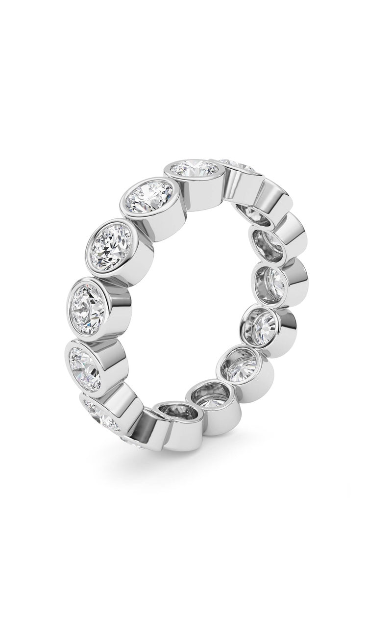 3.3CTW Round Shaped Lab Grown Diamond (F/VS) Eternity Band Ring in 14K Gold