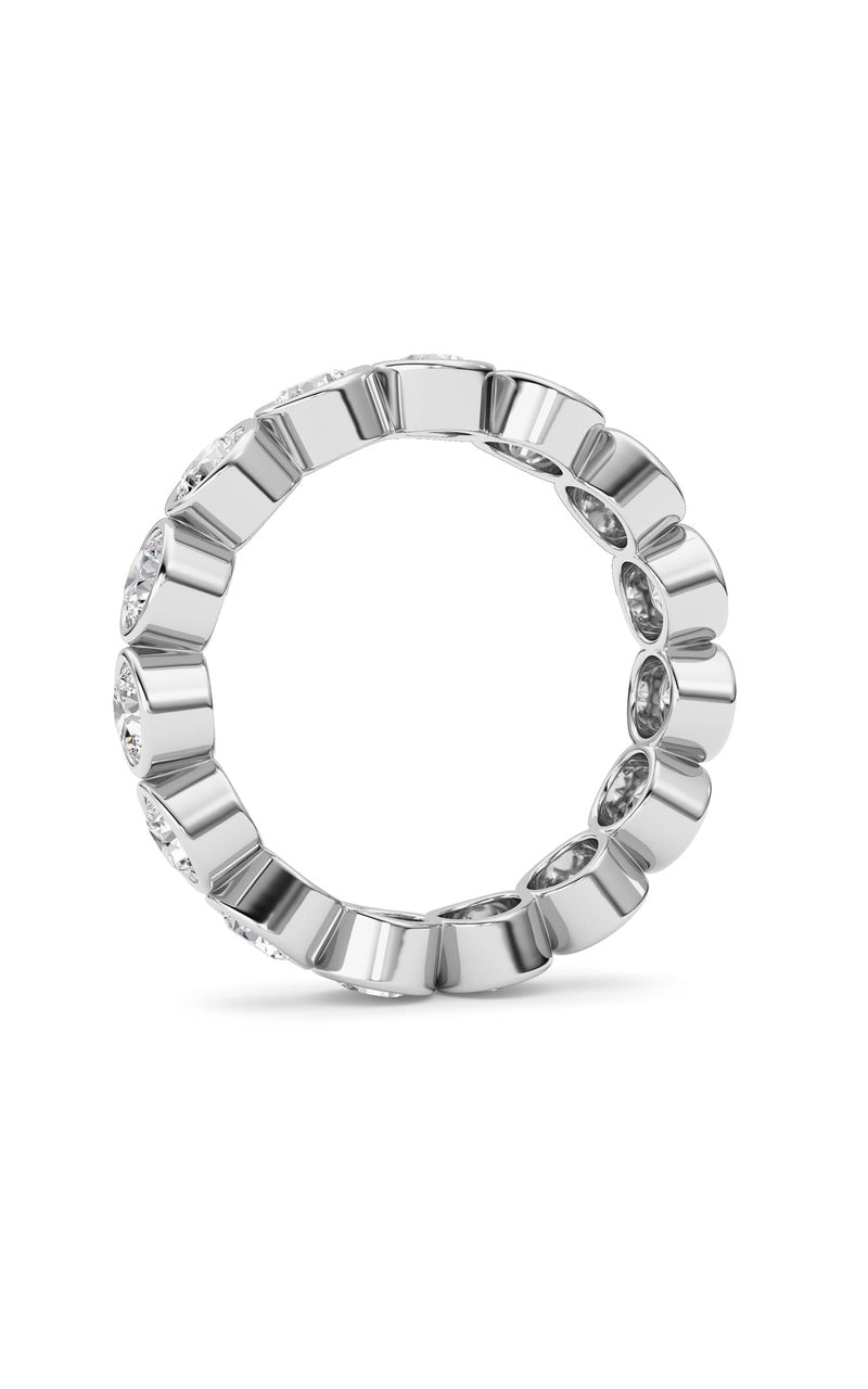 3.3CTW Round Shaped Lab Grown Diamond (F/VS) Eternity Band Ring in 14K Gold
