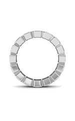 Load image into Gallery viewer, 4CTW Emerald Shaped Lab Grown Diamond (F/VS) Eternity Band Ring in 14K Gold
