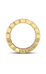 Load image into Gallery viewer, 4CTW Emerald Shaped Lab Grown Diamond (F/VS) Eternity Band Ring in 14K Gold
