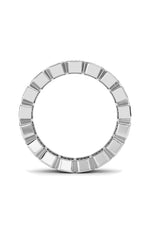 Load image into Gallery viewer, 4.25CTW Emerald Shaped Lab Grown Diamond (F/VS) Eternity Band Ring in 14K Gold
