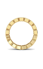 Load image into Gallery viewer, 4.25CTW Emerald Shaped Lab Grown Diamond (F/VS) Eternity Band Ring in 14K Gold
