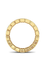 Load image into Gallery viewer, 4.5CTW Emerald Shaped Lab Grown Diamond (F/VS) Eternity Band Ring in 14K Gold
