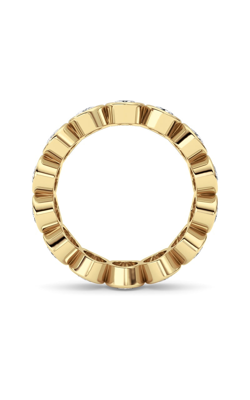 3.5CTW Oval Shaped Lab Grown Diamond (F/VS) Eternity Band Ring in 14K Gold
