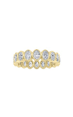 Load image into Gallery viewer, 3.75CTW Oval Shaped Lab Grown Diamond (F/VS) Eternity Band Ring in 14K Gold
