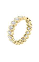 Load image into Gallery viewer, 3.75CTW Oval Shaped Lab Grown Diamond (F/VS) Eternity Band Ring in 14K Gold
