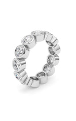 Load image into Gallery viewer, 3.2CTW Round Shaped Lab Grown Diamond (F/VS) Eternity Band Ring in 14K Gold
