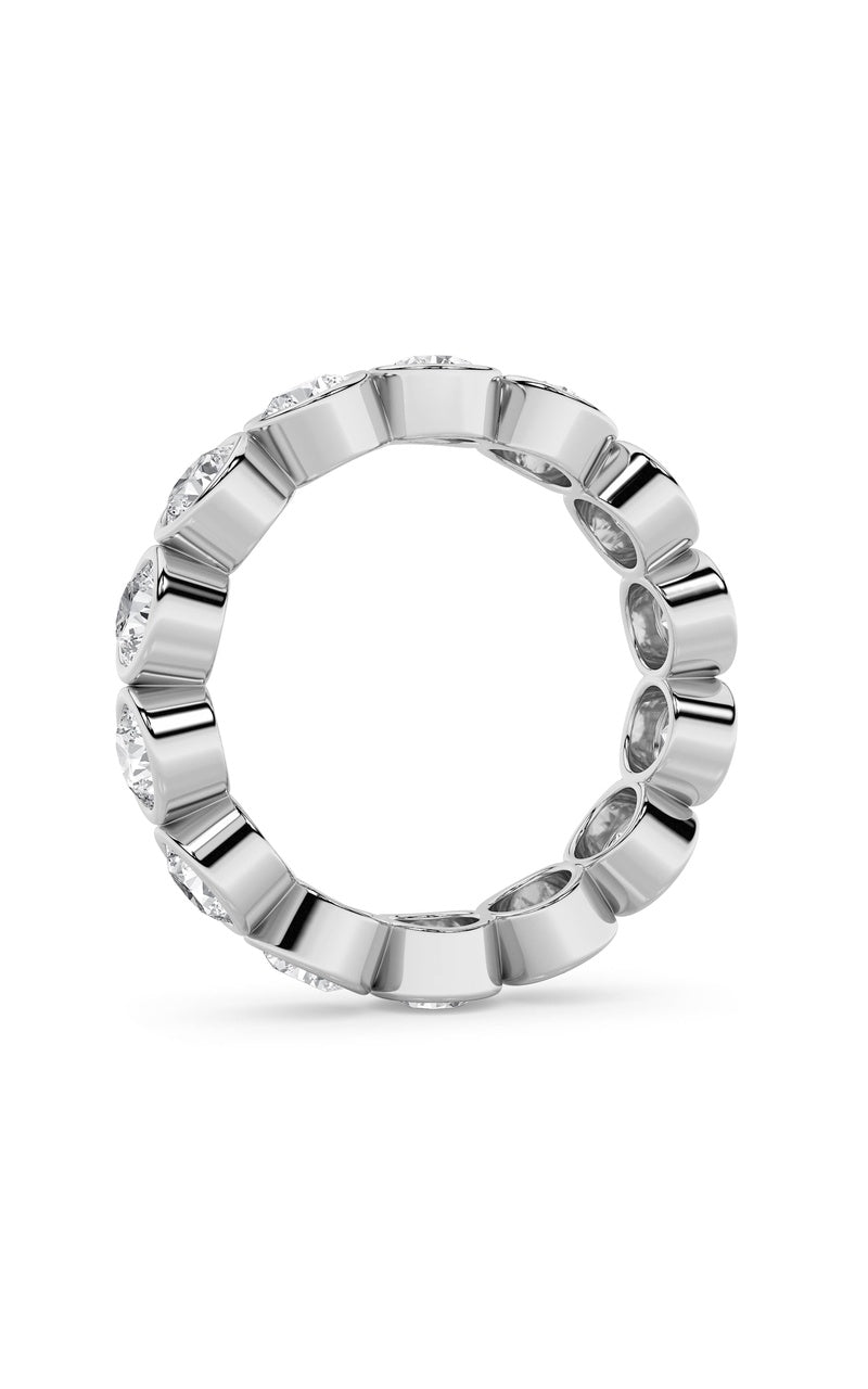 3.5CTW Round Shaped Lab Grown Diamond (F/VS) Eternity Band Ring in 14K Gold