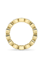 Load image into Gallery viewer, 3.5CTW Round Shaped Lab Grown Diamond (F/VS) Eternity Band Ring in 14K Gold
