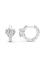 Load image into Gallery viewer, 2CTW Heart Shaped Lab Grown Diamond (F/VS) Earring in 14K White Gold

