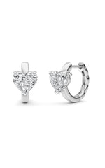 Load image into Gallery viewer, 2CTW Heart Shaped Lab Grown Diamond (F/VS) Earring in 14K White Gold
