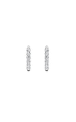 Load image into Gallery viewer, 1CTW Round Shaped Lab Grown Diamond (F/VS) Inside Out Hoop Earring in 14K Gold
