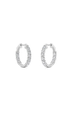 Load image into Gallery viewer, 1CTW Round Shaped Lab Grown Diamond (F/VS) Inside Out Hoop Earring in 14K Gold
