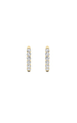 Load image into Gallery viewer, 1CTW Round Shaped Lab Grown Diamond (F/VS) Inside Out Hoop Earring in 14K Gold
