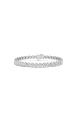 Load image into Gallery viewer, 5CTW Round Lab Grown Diamond (F/VS ) Bezel Set Bracelet in 14K Gold
