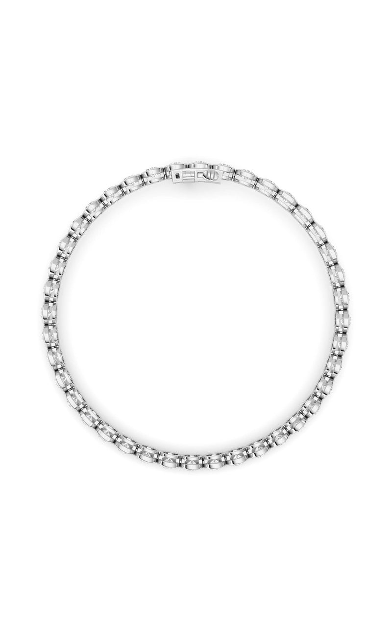 5CTW Round Lab Grown Diamond (F/VS ) Bezel Set Bracelet in 14K Gold