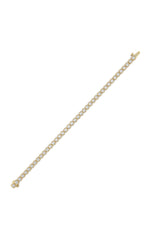 Load image into Gallery viewer, 5CTW Round Lab Grown Diamond (F/VS ) Bezel Set Bracelet in 14K Gold
