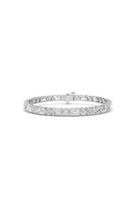 Load image into Gallery viewer, 15CTW Emerald And Round Lab Grown Diamond (F/VS ) Bracelet in 14K Gold
