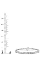 Load image into Gallery viewer, 7CTW Emerald And Round Lab Grown Diamond (F/VS ) Bracelet in 14K Gold
