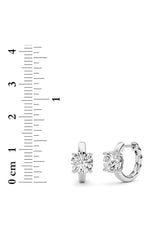 Load image into Gallery viewer, 2CTW Round Shaped Lab Grown Diamond (F/VS ) Huggie Earrings in 14K Gold
