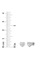 Load image into Gallery viewer, 2CTW Heart Shaped Lab Grown Diamond (F/VS) Bezel Set Stud Earrings in 14K Gold
