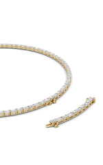 Load image into Gallery viewer, 25CTW Emerald Lab Grown Diamond (F/VS ) Necklace in 14K Gold
