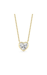 Load image into Gallery viewer, 1CTW Heart Shape Lab Grown Diamond (F/VS ) Pendant Necklace in 14K Gold
