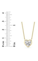 Load image into Gallery viewer, 1CTW Heart Shape Lab Grown Diamond (F/VS ) Pendant Necklace in 14K Gold
