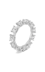 Load image into Gallery viewer, 3Cttw Round Shaped Lab Grown Diamond (F/VS) Eternity Band Ring in 14K Gold
