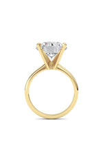 Load image into Gallery viewer, 5CTW Round Shaped Lab Grown Diamond Classic Solitaire Ring in 14K Gold (F/VS)
