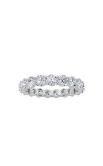 Load image into Gallery viewer, 2.15CTW Round Shaped Lab Grown Diamond Split Prong Eternity Ring in 14K Gold (F/VS)
