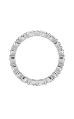 Load image into Gallery viewer, 2.15CTW Round Shaped Lab Grown Diamond Split Prong Eternity Ring in 14K Gold (F/VS)
