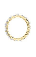 Load image into Gallery viewer, 2.15CTW Round Shaped Lab Grown Diamond Split Prong Eternity Ring in 14K Gold (F/VS)
