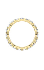 Load image into Gallery viewer, 2.7CTW Round Shaped Lab Grown Diamond Split Prong Eternity Ring in 14K Gold (F/VS)
