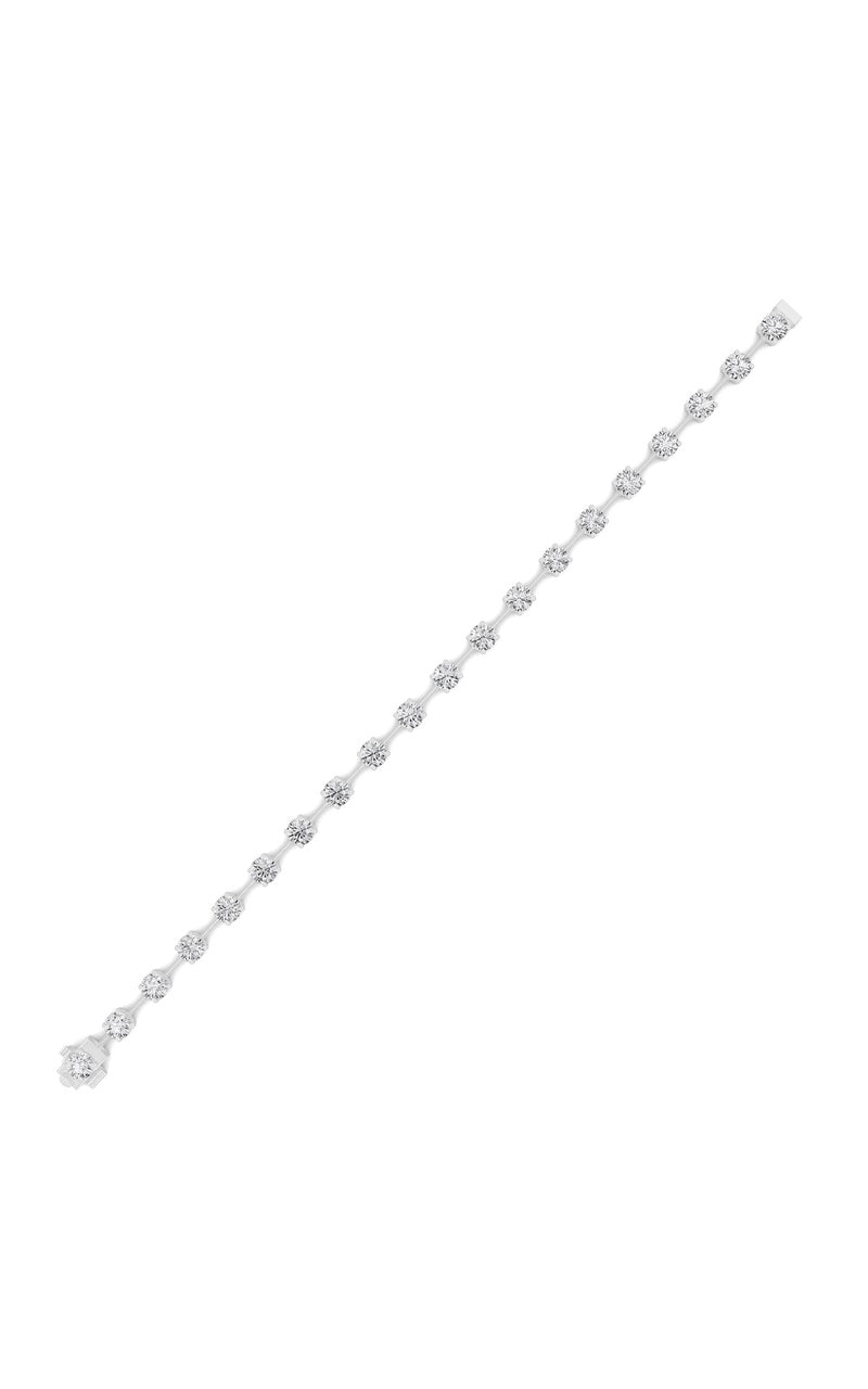 3.75CTW Round Shaped Lab Grown Diamond Split Prong Eternity Ring in 14K Gold (F/VS)