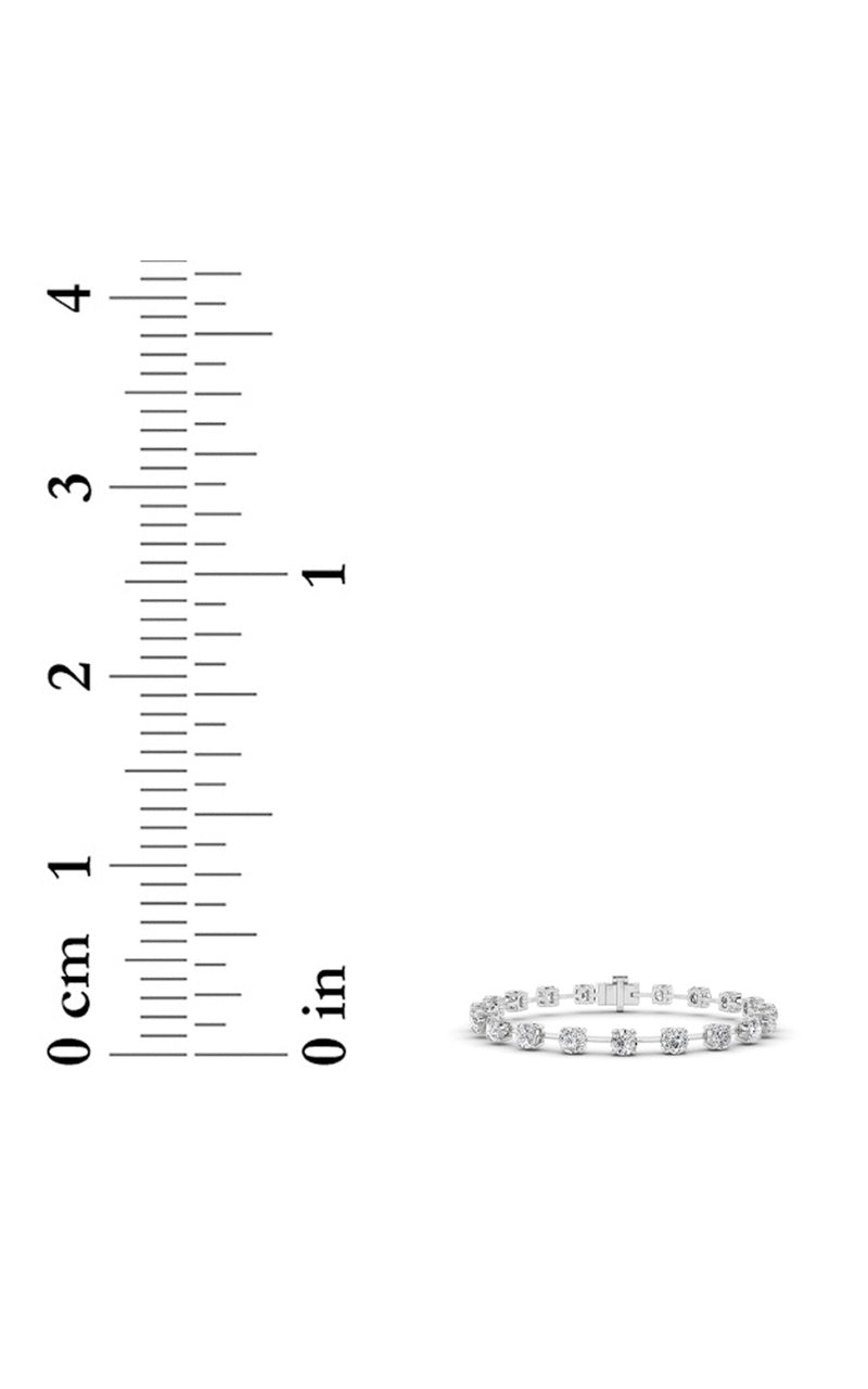 3.75CTW Round Shaped Lab Grown Diamond Split Prong Eternity Ring in 14K Gold (F/VS)