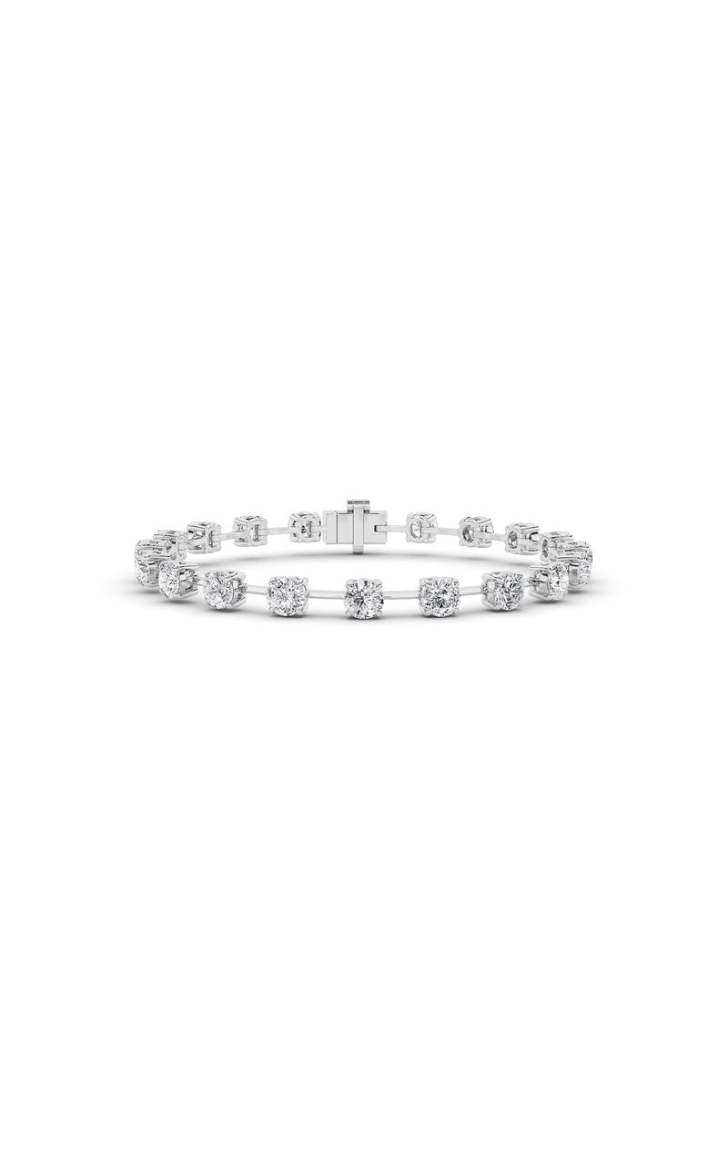 4.25CTW Round Shaped Lab Grown Diamond Split Prong Eternity Ring in 14K Gold (F/VS)