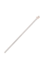 Load image into Gallery viewer, 9CTW Oval Shaped Lab Grown Diamond (G/VS) East West Line Bracelet in 14K Gold
