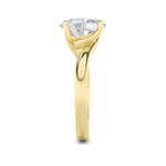 Load image into Gallery viewer, 3CTW Oval Shaped Lab Grown Diamond (F/VS) Bypass Shank Engagement Ring in 14K Gold
