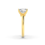 Load image into Gallery viewer, 2CTW Elongated Cushion Shaped Lab Grown Diamond (F/VS) Knife Edge Shank Solitaire Engagement Ring in 14K Gold
