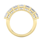 Load image into Gallery viewer, 3CTW Princess Shaped Lab Grown Diamond (F/VS) Seven Stone Band Ring in 14K Gold
