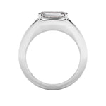 Load image into Gallery viewer, 2CTW Emerald Shaped Lab Grown Diamond (G/VS) East West Solitaire Ring in 14K Gold
