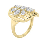 Load image into Gallery viewer, 2CTW Round Shaped Lab Grown Diamond (F/VS) Fashion Ring in 14K Gold
