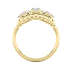 Load image into Gallery viewer, 2CTW Round Shaped Lab Grown Diamond (F/VS) Fashion Ring in 14K Gold
