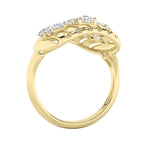 Load image into Gallery viewer, 2CTW Round Shaped Lab Grown Diamond (F/VS) Fashion Ring in 14K Gold
